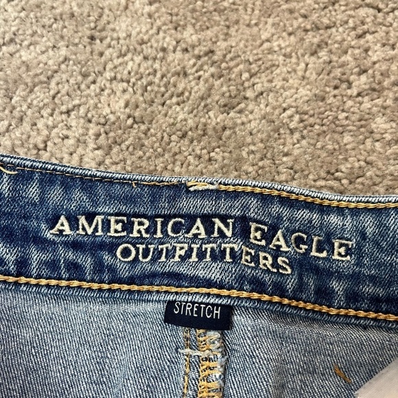 American Eagle High Rise Shortie Distressed Shorts 6 - Picture 3 of 4